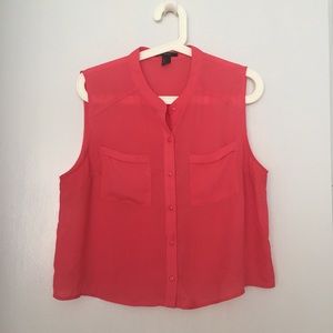 Forever 21 hot pink crop top